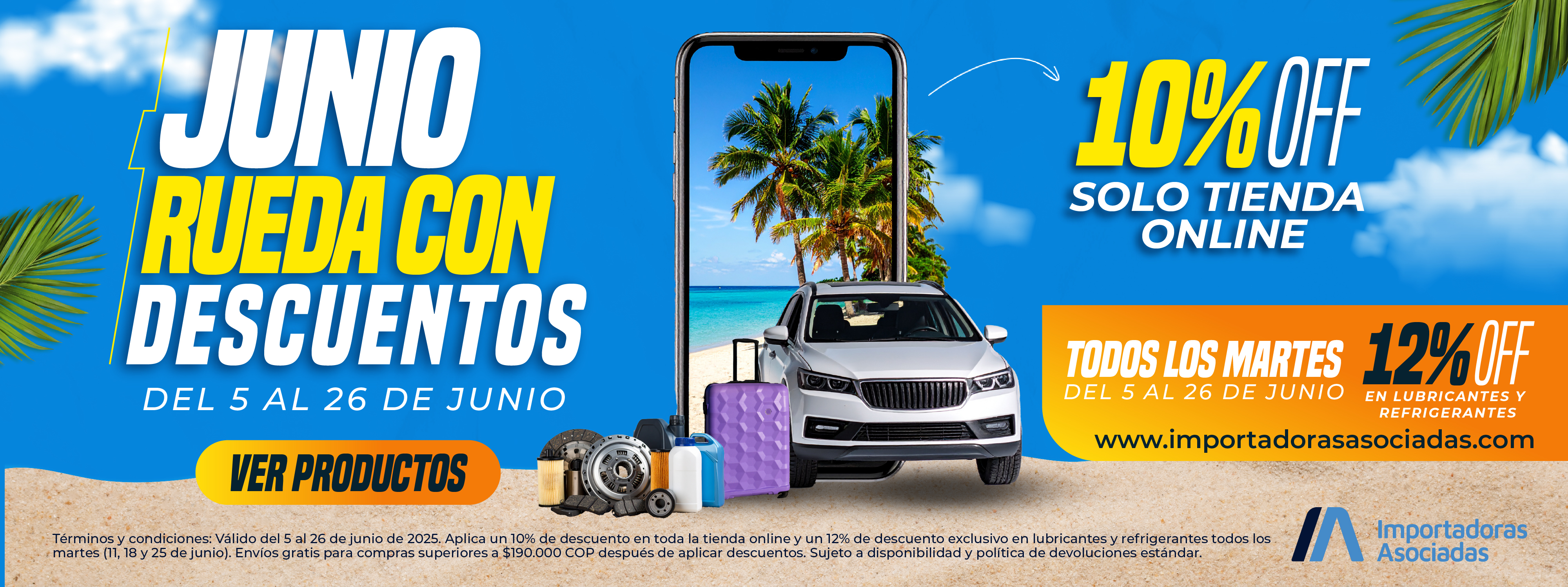 Junio Rueda con descuentos